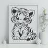 Cub Stencil In PNG & SVG - Free Digital Download