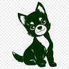 Sitting Shiba Inu Digital Artwork - Free PNG