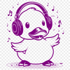 A detailed illustration of a duck, suitable for vector graphics and commercial use.