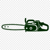 Illustrative chainsaw tool design in vector format