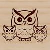 A detailed illustration of a cute owl, suitable as vector art for various design projects.