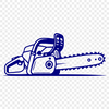 Chainsaw tool design vector illustration in SVG format.
