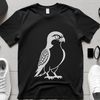 Stylized Bird Silhouette SVG Design A stylized illustration of a falcon in flight, suitable for vector art designs.