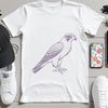 Free Falcon SVG Template An svg silhouette of a bird of prey, specifically a falcon.