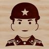 Military Icon Vector Illustration A simple vector illustration of a man in military attire.