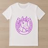 Free horse shoe SVG template for web design and decals