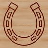 Free SVG horse shoe for Cricut and laser cutting projects