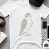 Beautiful Falcon Design A vector graphic of a falcon, ideal for web design, DIY projects, and commercial use with free download option available.