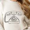 Classic Phone Icon for Design Projects An SVG image representing a classic phone design for various graphic applications.