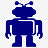 A futuristic robot illustrated in vector format for commercial and personal use.