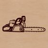 Detailed Chainsaw SVG Graphic A detailed illustration of a chainsaw tool in vector format