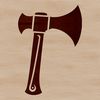 Tool Design Vector Art A detailed illustration of a hand axe, suitable for vector graphics design.