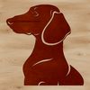 Cute Canine Vector Graphics A detailed illustration of a Dachshund's head, suitable for vector design and cutting machine use.