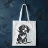Dachshund Clipart for Design Projects A sitting dachshund dog with a playful expression, suitable for use in various designs and projects.