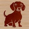 Vector Art Dachshund Dog Graphics Illustration of a standing dachshund dog, suitable for vector art designs.