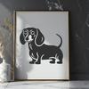 Unique Standing Dachshund SVG