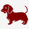 Standing Dachshund Stencil