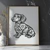 Stunning Sitting Dachshund Decal