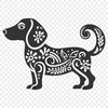 Ornate Dachshund In SVG - Free Digital Download