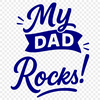 A collection of inspirational quotes about dads and fatherhood in a clean vector format.