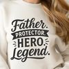 Inspirational Fatherly Quotes A vector design quote featuring inspirational words about fatherhood, suitable for digital crafting and cutting machines.