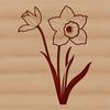 Springtime Flower SVG Illustration An intricately designed vector representation of a single daffodil plant.