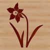 Beautiful Nature Clip Art Image A detailed illustration of a daffodil flower in a natural setting.