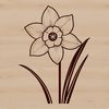 Free Vector Graphic Daffodil Image An isolated vector graphic representation of a yellow daffodil plant.