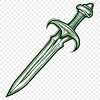 Beautiful Dagger Digital Drawing - Free DXF Download