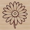 An intricately designed digital daisy flower illustration in vector format.