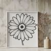 Free Vector Daisy Clip Art Design A detailed illustration of a daisy flower in a vector format.