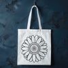 Beautiful Daisy Bloom Vector Graphics A vector graphic representation of a single daisy bloom with detailed petals and realistic texture.
