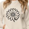 White Daisy Illustration A detailed illustration of a white daisy flower with yellow center, designed as vector art.