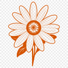 Minimalist Daisy Icon An SVG representation of a single daisy bloom in a minimalist style.