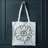 Delicate Daisy Vector Art Vector graphic design of a single daisy with detailed petals and center.