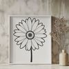 Bright Daisy Illustration A simple illustration of a daisy flower with white petals and yellow center.