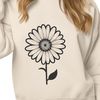White Daisies in Bloom Vector Art A white-petaled daisy flower with yellow center, ideal for vector art designs.