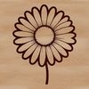 Free SVG Daisies for Creative Projects A vector graphic representation of a single daisy in high resolution for various design uses.