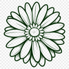 Colorful Daisies for Craft Projects A colorful illustration of a daisy flower, suitable for vector art and design projects.
