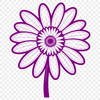 Vibrant White Daisy Illustration A high-resolution vector illustration of a white daisy with yellow center on a green stem.