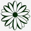Vibrant Daisy Flower Illustration A white and yellow daisy flower illustration in vector format.
