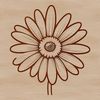 Free SVG Clipart of a Daisy Flower High-resolution daisy clip art designed with precise lines and curves for digital use.