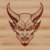 Dark Lord Digital Art A digital illustration of a horned figure in dark attire, representing the devil or satan.