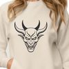 Free Vector Devil Design A detailed illustration of the devil in a dark, gothic style.