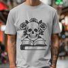 Gothic Ornamented Skull Artwork A stylized illustration of a Gothic-style skull surrounded by ornate details.