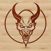 Satan Icon SVG Graphics An iconic representation of Satan as a symbol, ideal for vector art projects or commercial uses.