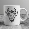 A detailed illustration of the devil as a symbol often associated with Halloween and dark fantasy themes.