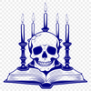 Beautiful Skull Design for Crafting and Design A detailed Gothic-style skull illustration designed as vector art for crafting and design projects.
