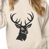 Free Vector Head Design An illustration of a deer's head, suitable for vector graphics and design projects.