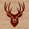 SVG Deer Head Vector A detailed illustration of a deer's head, suitable for vector design and commercial use.